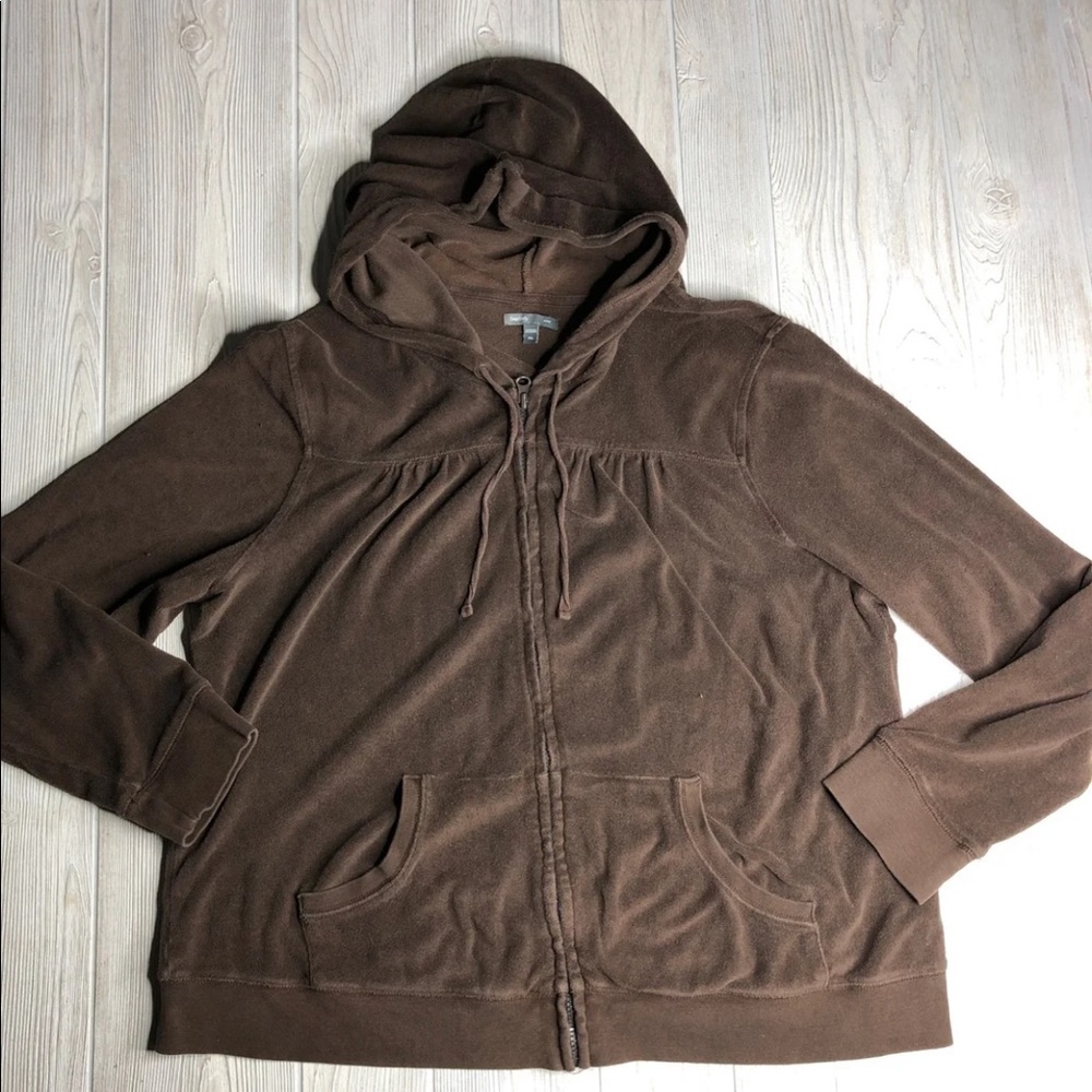Gap Hoodie Sz XXL Brown Terry Cloth